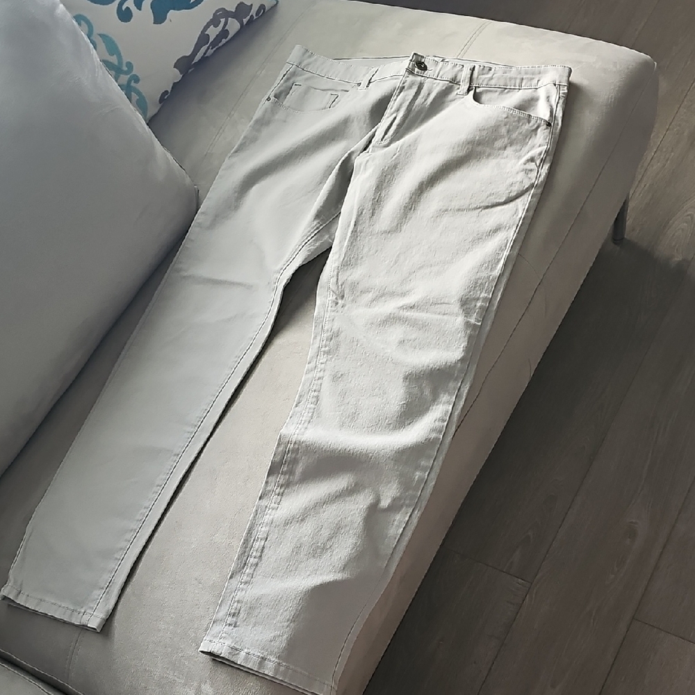 Clayton Grigio Perla Light Gray Men's Stretch Pants